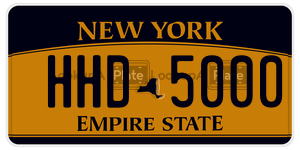 HHD5000  license plate in NY