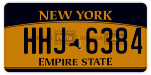 HHJ6384  license plate in NY