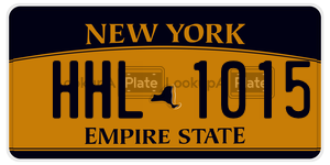 HHL1015 license plate in New York