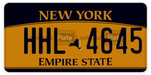HHL4645 license plate in New York