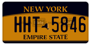 HHT5846 license plate in New York