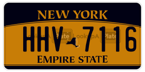 HHV7116 license plate in New York