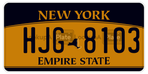 HJG8103  license plate in NY