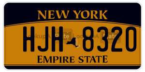 HJH8320  license plate in NY
