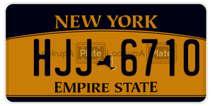 HJJ6710  license plate in NY