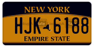 HJK6188 license plate in New York