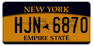 HJN6870  license plate in NY