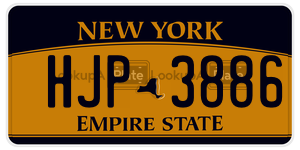 HJP3886 license plate in New York
