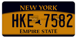 HKE7582  license plate in NY