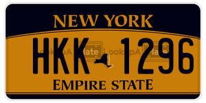 HKK1296  license plate in NY