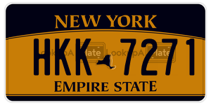 HKK7271 license plate in New York