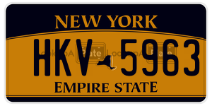 HKV5963  license plate in NY