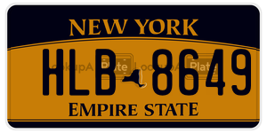 HLB8649  license plate in NY