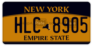 HLC8905 license plate in New York