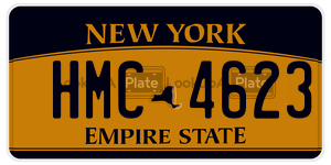 HMC4623  license plate in NY