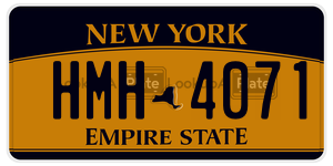 HMH4071  license plate in NY