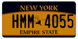 HMM4055  license plate in NY