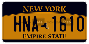 HNA1610  license plate in NY