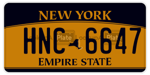 HNC6647  license plate in NY