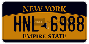HNL6988  license plate in NY