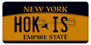 HOKIS  license plate in NY