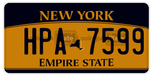 HPA7599  license plate in NY