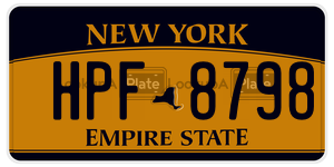 HPF8798 license plate in New York