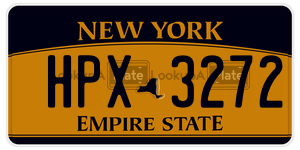 HPX3272  license plate in NY