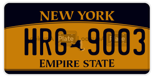 HRG9003  license plate in NY