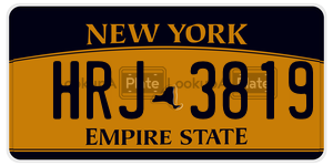 HRJ3819  license plate in NY