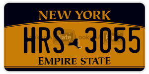 HRS3055  license plate in NY