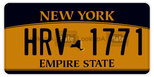 HRV1771 license plate in New York