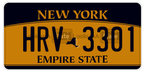 HRV3301  license plate in NY
