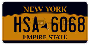 HSA6068  license plate in NY