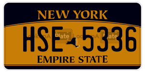 HSE5336 license plate in New York