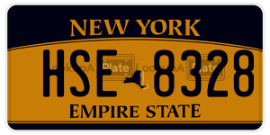 HSE8328 license plate in New York