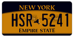 HSR5241  license plate in NY