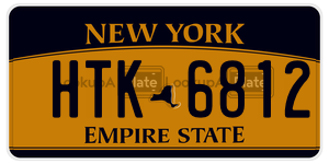 HTK6812  license plate in NY