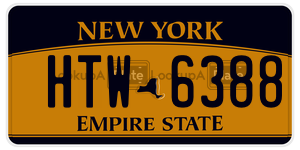 HTW6388 license plate in New York