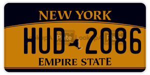 HUD2086  license plate in NY