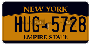 HUG5728  license plate in NY