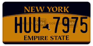 HUU7975  license plate in NY
