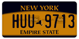HUU9713  license plate in NY