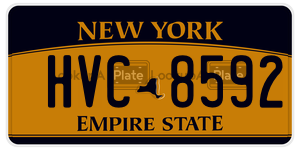 HVC8592  license plate in NY