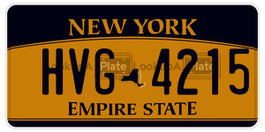 HVG4215  license plate in NY