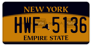 HWF5136  license plate in NY