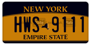 HWS9111  license plate in NY