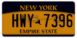 HWY7396  license plate in NY