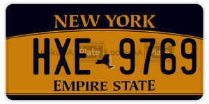 HXE9769 license plate in New York