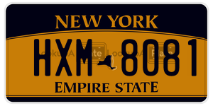 HXM8081  license plate in NY